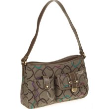 George Jacquard Mid Hobo, Latte Multi