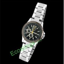 Good Metal Band Dial Round Watchcase Watch for Lady