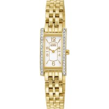 Gorgeous Very Attractive Gold-tone Citizen Eco-drive Women's Watch Eg202257a