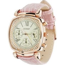 Gossip Rosetone Multi-Function Leather Strap Watch - Dusty Rose - One Size