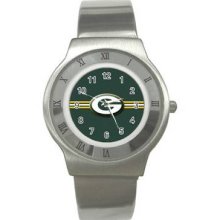 Green Bay Packers Unisex Ultra Slim Stainless Steel Watch 04