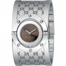 Gucci Twirl Brown Dial Large Version Ya112401 - Vat Free / Tax Free