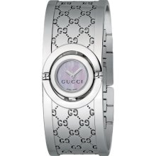 Gucci Women's Twirl Pink Mother Of Pearl Dial Watch ya112513