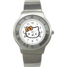 Hello Kitty 1 Unisex Ultra Slim Stainless Steel Watch 09