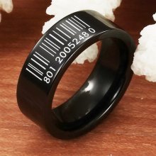 High Quality Fashion Korea Ceramic Rings Smooth Bar Code Bands 2 Colors 222