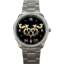 Him Heartagram Rock Music Unisex Sport Metal Watch