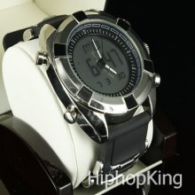 Hip Hop Analog/digital Day Date Sports T.i Style Classy Custom Watch