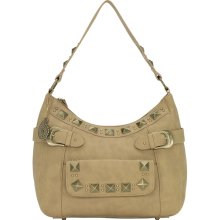 Houston large zip top hobo - honey wheat