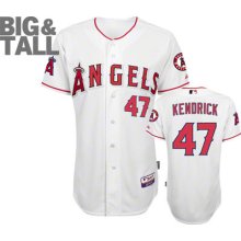 Howie Kendrick Jersey: Big & Tall Majestic Home White Authentic Cool Base Los Angeles Angels of Anaheim Jersey 60 Majestic