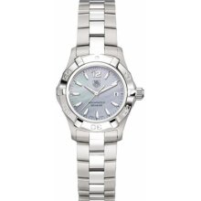 In Box Tag Heuer Aquaracer Blue Mother Of Pearl Ladies Watch Waf1417.ba0823