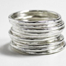 Individual silver stacking rings, sterling silver stacking rings, Stacking rings, sterling silver ring, stacking