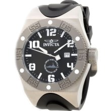 Invicta 0873 Mens Black Dial Black Band Force Watch