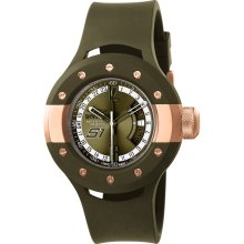 Invicta 11981 S1 Rally Olive Green Rose Dial Watch