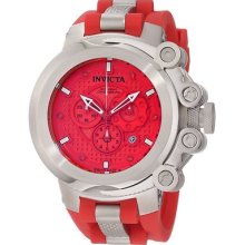 Invicta Men's 11666 Coalition Force Chronograph Red Dial Red Polyurethane Watch