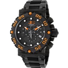 Invicta Men's Stainless Steel Subaqua Nitro Chronograph Quartz Black Dial Rubber Strap 10047