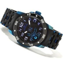 Invicta Mens Swiss Floating Blue Sea Spider Black & Blue Ip Watch 80033