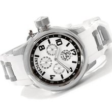 Invicta Mid Size Russian Diver White Silvertone Strap Watch