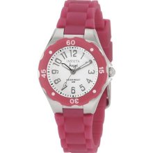 Invicta Women's 1614 Angel White Dial Plum Silicone Watch $495