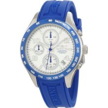 Invicta Womens Specialty Chronograph Tachymeter White Dial Blue Poly Watch