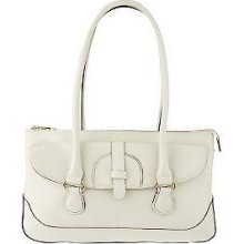 Isaac Mizrahi Live Triple Entry Satchel In Bone