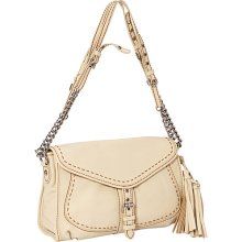 Isabella Fiore Heritage Buckle Detail Crossbody Bone - Isabella Fiore Designer Handbags