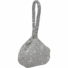 J Furmani 68868-SL Hand Held Crystal Evening Bag - Silver