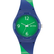 Jack Spade 'Graphic - Stripe' Watch, 40mm Navy/ Green