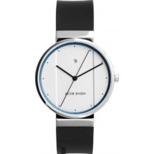 Jacob Jensen 750 Mens Black White Watch