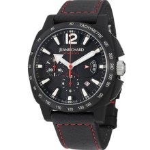 Jean Richard Watch 65120-28-61b-ae6d Men's Chronoscope Chronograph Black Dial