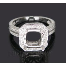 Jewelry Sets Vintage Princess Cut 8mm Solid 14k White Gold 0.82Ct Diamond Engagement Wedding Ring