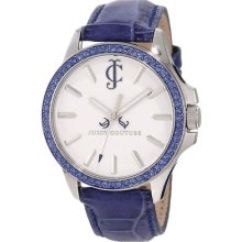 Juicy Couture Women's 1900969 Jetsetter Blue Leather Strap Watch