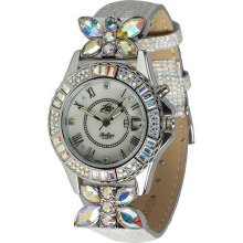 Kirks Folly Brilliant Butterfly Light-Up Watch - Silver Diva - One Size