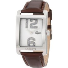 Lacoste 2000676 Andorra Brown Leather Glitz Ladies Fashion Watch