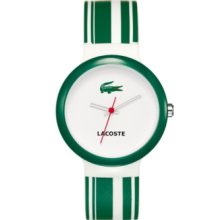 Lacoste Watch, Goa Green and White Silicone Strap 2010538