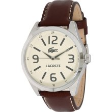 Lacoste Watch, Mens Montreal Brown Leather Strap 44mm 2010618