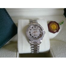 Ladies 18ct White Gold Diamond Datejust