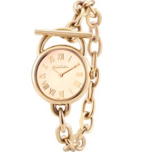 Ladies' Gold Stainless Link Bracelet Watch