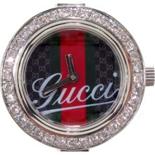 Ladies Women Diamond Gucci Watch Round Cut Bangle YA105521 1.50ct