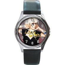 Lady Gaga Unisex Silver-Tone Round Metal Watch 18