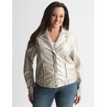 Lane Bryant Plus Size Faux leather moto jacket - - Women's Size 14/16,