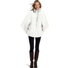 Larry Levine Ruffle Cape Women's Jacket : LG (US 12-14)