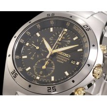 Latest Seiko Two Tone Full Titanium Chronograph Snd451p1