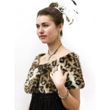 Leopard Print Faux Fur Wrap