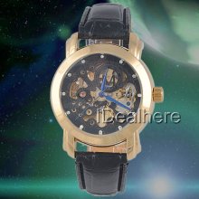 Letter M Design Unisex Wrist Watch Mechanical Watch 3 Colors For Selection