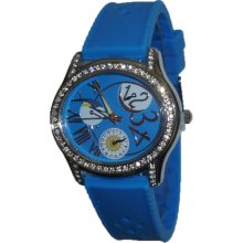 Limited Edition Royal Blue and Silver Oval Silicon Watch