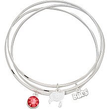 LogoArt Tampa Bay Buccaneers 2.5 inch Crystal Bangle Bracelet