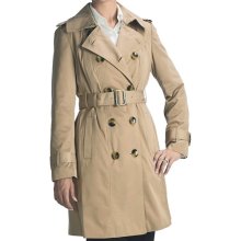 London Fog Faux Silk Trench Coat - Zip-Out Liner (For Women)