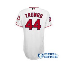 Los Angeles Angels Mark Trumbo #44 Jersey - White / 44(lg)