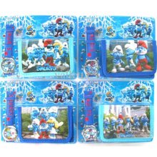 Lots 20 Pcs Cute Cartoon The Smurfs Watches And Wallet 20 Pcs With G