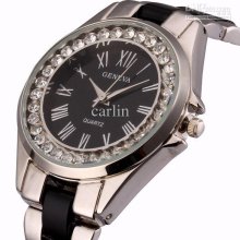 Luxury Jewelry Geneva Watch Grade Trendy Diamonds Women Lady Fashion